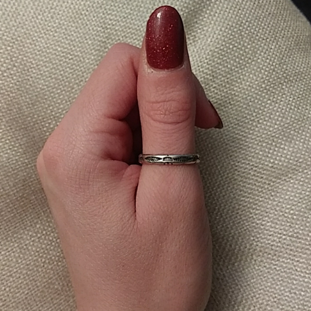 Feather Pattern Ring - image 1